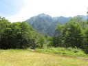 ウエストン園地から見た六百山